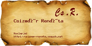 Csizmár Renáta névjegykártya