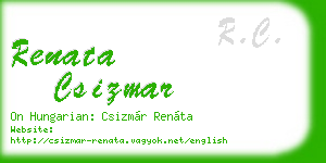renata csizmar business card