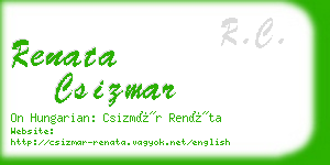 renata csizmar business card